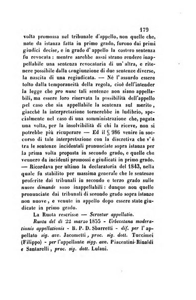 Giornale del Foro in cui si raccolgono le più importanti regiudicate dei supremi tribunali di Roma e dello Stato pontificio in materia civile