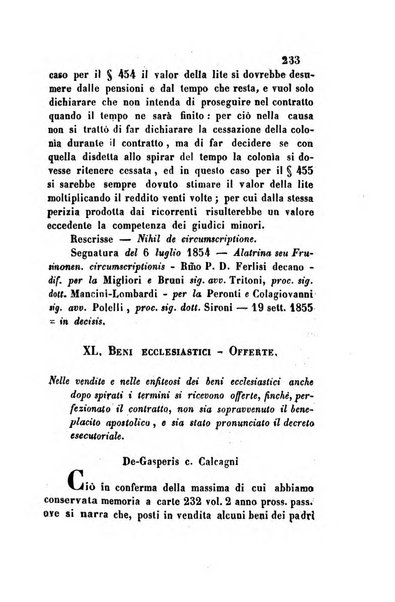 Giornale del Foro in cui si raccolgono le più importanti regiudicate dei supremi tribunali di Roma e dello Stato pontificio in materia civile