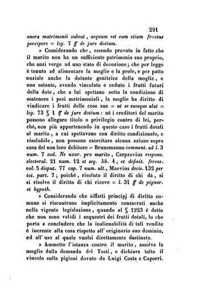 Giornale del Foro in cui si raccolgono le più importanti regiudicate dei supremi tribunali di Roma e dello Stato pontificio in materia civile