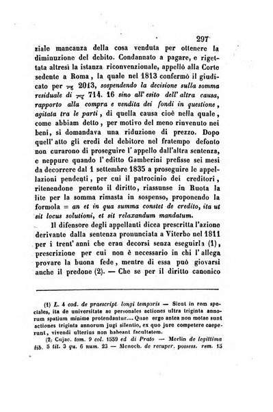 Giornale del Foro in cui si raccolgono le più importanti regiudicate dei supremi tribunali di Roma e dello Stato pontificio in materia civile