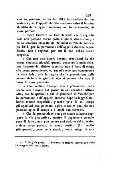 Giornale del Foro in cui si raccolgono le più importanti regiudicate dei supremi tribunali di Roma e dello Stato pontificio in materia civile