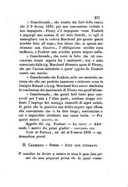 Giornale del Foro in cui si raccolgono le più importanti regiudicate dei supremi tribunali di Roma e dello Stato pontificio in materia civile