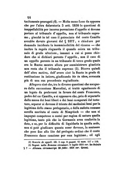 Giornale del Foro in cui si raccolgono le più importanti regiudicate dei supremi tribunali di Roma e dello Stato pontificio in materia civile