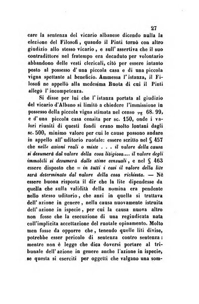 Giornale del Foro in cui si raccolgono le più importanti regiudicate dei supremi tribunali di Roma e dello Stato pontificio in materia civile