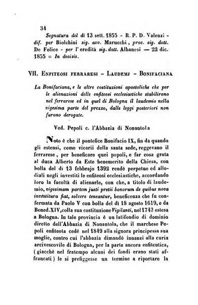 Giornale del Foro in cui si raccolgono le più importanti regiudicate dei supremi tribunali di Roma e dello Stato pontificio in materia civile