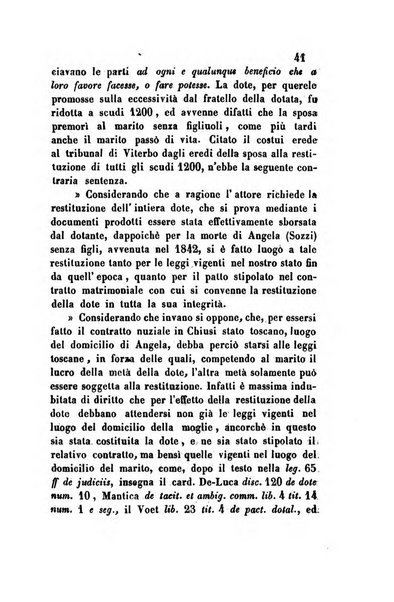 Giornale del Foro in cui si raccolgono le più importanti regiudicate dei supremi tribunali di Roma e dello Stato pontificio in materia civile