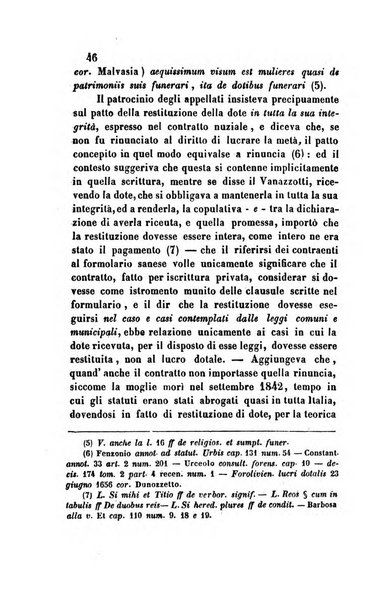 Giornale del Foro in cui si raccolgono le più importanti regiudicate dei supremi tribunali di Roma e dello Stato pontificio in materia civile