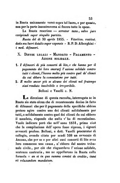 Giornale del Foro in cui si raccolgono le più importanti regiudicate dei supremi tribunali di Roma e dello Stato pontificio in materia civile