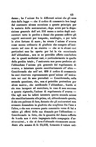 Giornale del Foro in cui si raccolgono le più importanti regiudicate dei supremi tribunali di Roma e dello Stato pontificio in materia civile