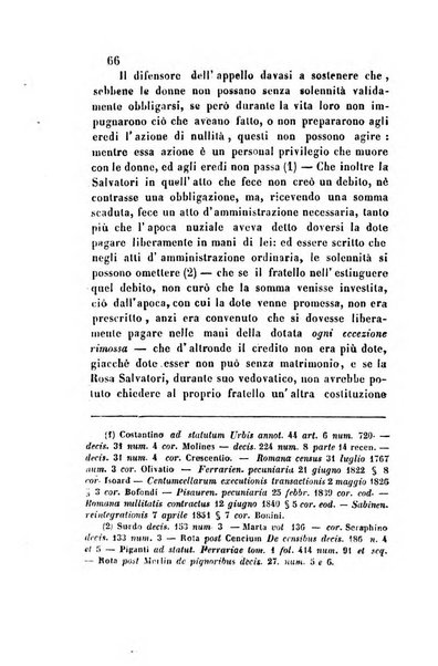 Giornale del Foro in cui si raccolgono le più importanti regiudicate dei supremi tribunali di Roma e dello Stato pontificio in materia civile