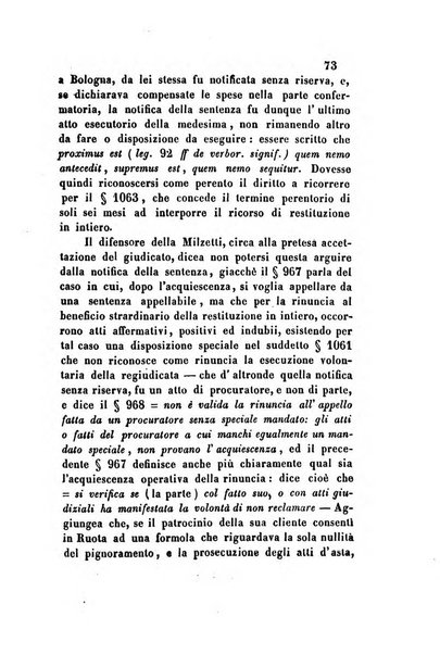 Giornale del Foro in cui si raccolgono le più importanti regiudicate dei supremi tribunali di Roma e dello Stato pontificio in materia civile