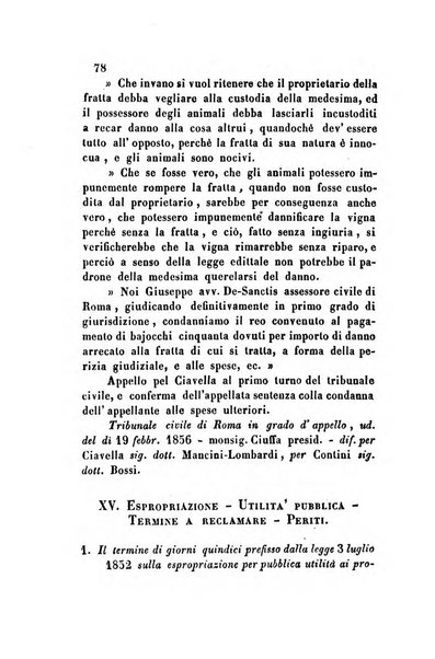 Giornale del Foro in cui si raccolgono le più importanti regiudicate dei supremi tribunali di Roma e dello Stato pontificio in materia civile