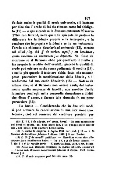 Giornale del Foro in cui si raccolgono le più importanti regiudicate dei supremi tribunali di Roma e dello Stato pontificio in materia civile