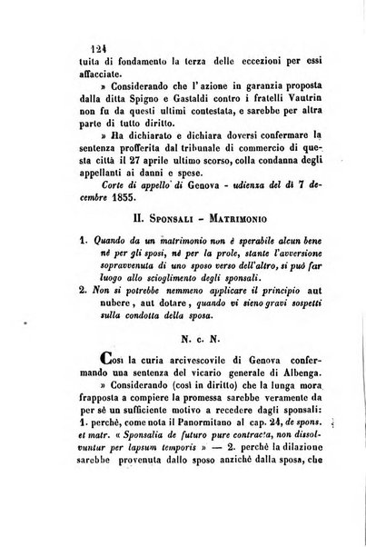 Giornale del Foro in cui si raccolgono le più importanti regiudicate dei supremi tribunali di Roma e dello Stato pontificio in materia civile