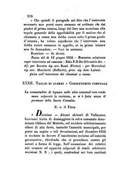 Giornale del Foro in cui si raccolgono le più importanti regiudicate dei supremi tribunali di Roma e dello Stato pontificio in materia civile