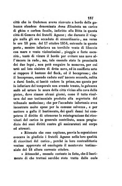 Giornale del Foro in cui si raccolgono le più importanti regiudicate dei supremi tribunali di Roma e dello Stato pontificio in materia civile