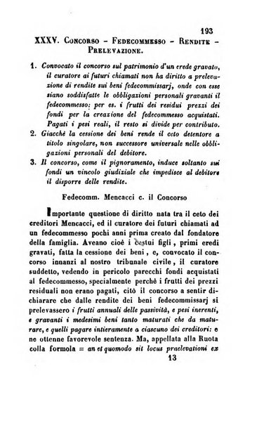 Giornale del Foro in cui si raccolgono le più importanti regiudicate dei supremi tribunali di Roma e dello Stato pontificio in materia civile