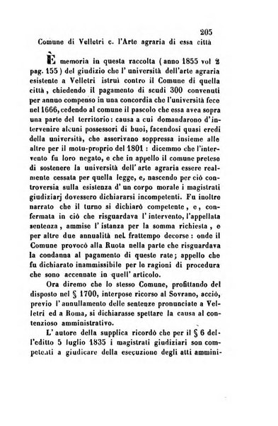 Giornale del Foro in cui si raccolgono le più importanti regiudicate dei supremi tribunali di Roma e dello Stato pontificio in materia civile