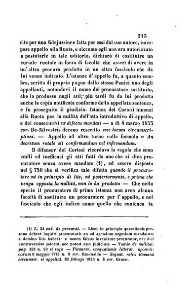 Giornale del Foro in cui si raccolgono le più importanti regiudicate dei supremi tribunali di Roma e dello Stato pontificio in materia civile