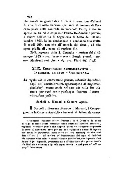 Giornale del Foro in cui si raccolgono le più importanti regiudicate dei supremi tribunali di Roma e dello Stato pontificio in materia civile