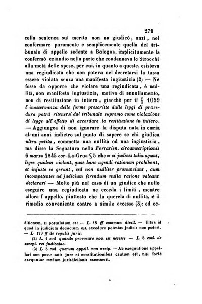 Giornale del Foro in cui si raccolgono le più importanti regiudicate dei supremi tribunali di Roma e dello Stato pontificio in materia civile