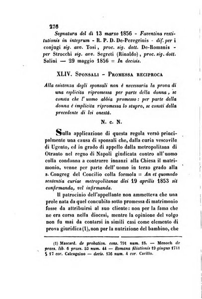 Giornale del Foro in cui si raccolgono le più importanti regiudicate dei supremi tribunali di Roma e dello Stato pontificio in materia civile