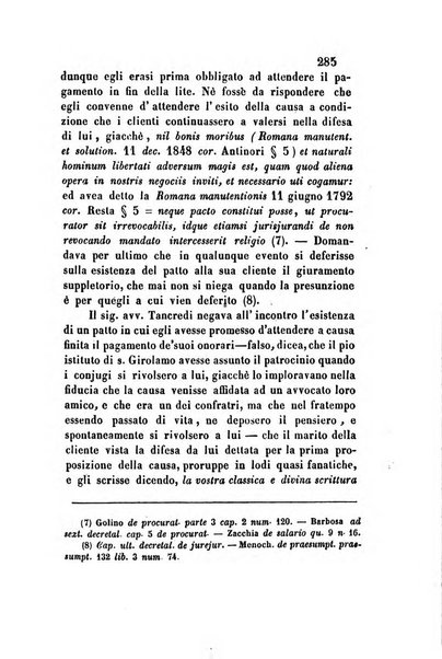 Giornale del Foro in cui si raccolgono le più importanti regiudicate dei supremi tribunali di Roma e dello Stato pontificio in materia civile