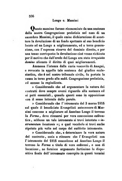 Giornale del Foro in cui si raccolgono le più importanti regiudicate dei supremi tribunali di Roma e dello Stato pontificio in materia civile