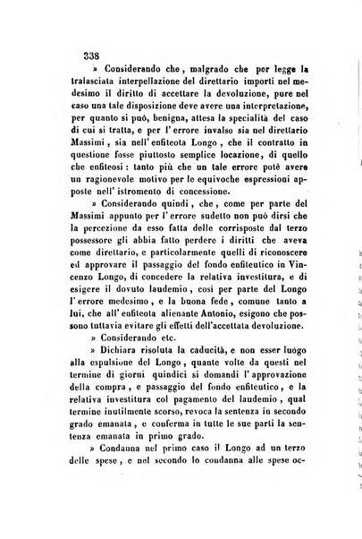 Giornale del Foro in cui si raccolgono le più importanti regiudicate dei supremi tribunali di Roma e dello Stato pontificio in materia civile