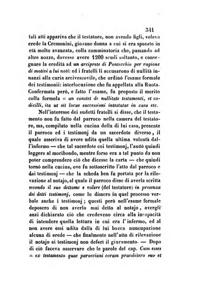 Giornale del Foro in cui si raccolgono le più importanti regiudicate dei supremi tribunali di Roma e dello Stato pontificio in materia civile