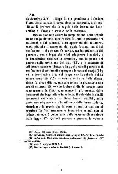 Giornale del Foro in cui si raccolgono le più importanti regiudicate dei supremi tribunali di Roma e dello Stato pontificio in materia civile