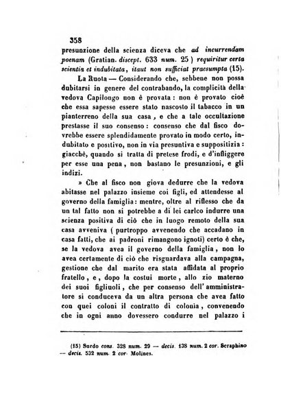 Giornale del Foro in cui si raccolgono le più importanti regiudicate dei supremi tribunali di Roma e dello Stato pontificio in materia civile