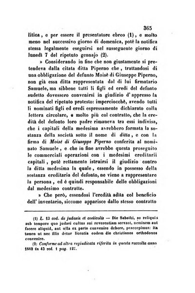 Giornale del Foro in cui si raccolgono le più importanti regiudicate dei supremi tribunali di Roma e dello Stato pontificio in materia civile