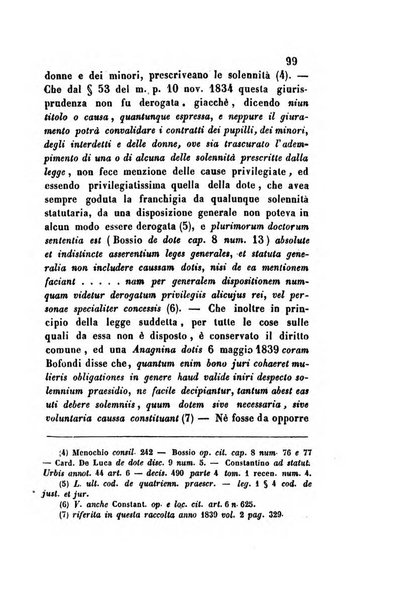 Giornale del Foro in cui si raccolgono le più importanti regiudicate dei supremi tribunali di Roma e dello Stato pontificio in materia civile