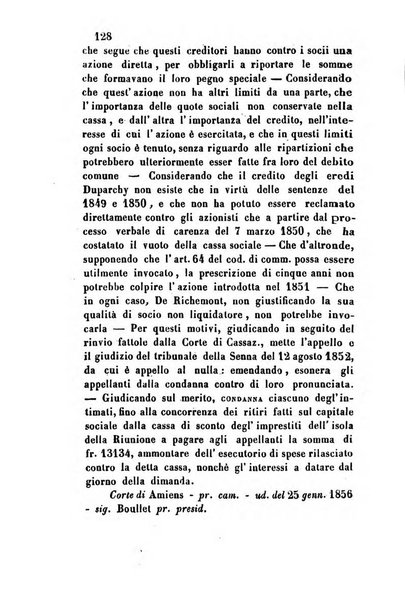 Giornale del Foro in cui si raccolgono le più importanti regiudicate dei supremi tribunali di Roma e dello Stato pontificio in materia civile