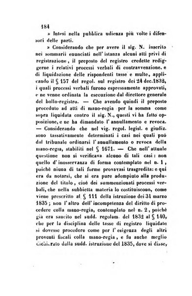 Giornale del Foro in cui si raccolgono le più importanti regiudicate dei supremi tribunali di Roma e dello Stato pontificio in materia civile