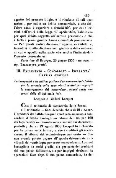 Giornale del Foro in cui si raccolgono le più importanti regiudicate dei supremi tribunali di Roma e dello Stato pontificio in materia civile