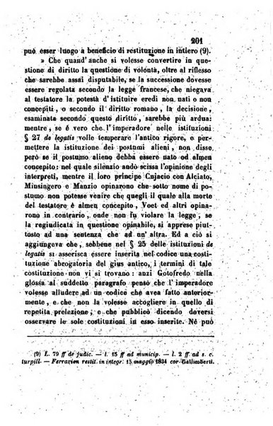 Giornale del Foro in cui si raccolgono le più importanti regiudicate dei supremi tribunali di Roma e dello Stato pontificio in materia civile