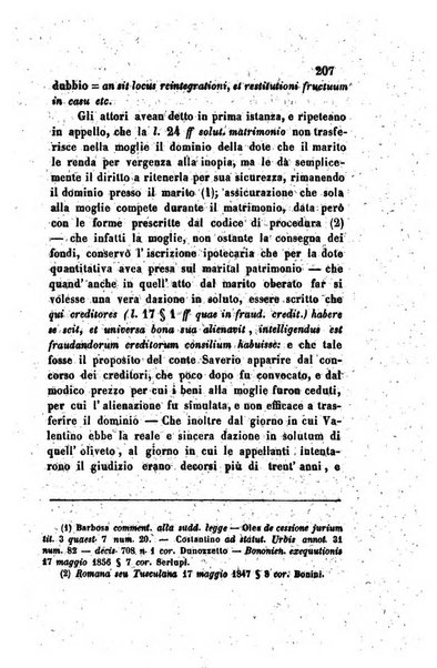 Giornale del Foro in cui si raccolgono le più importanti regiudicate dei supremi tribunali di Roma e dello Stato pontificio in materia civile