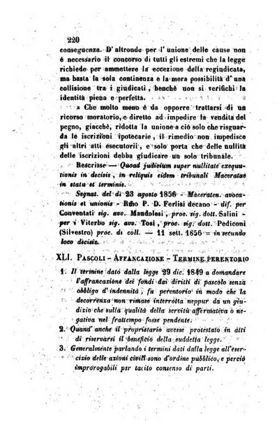 Giornale del Foro in cui si raccolgono le più importanti regiudicate dei supremi tribunali di Roma e dello Stato pontificio in materia civile