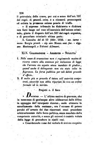 Giornale del Foro in cui si raccolgono le più importanti regiudicate dei supremi tribunali di Roma e dello Stato pontificio in materia civile