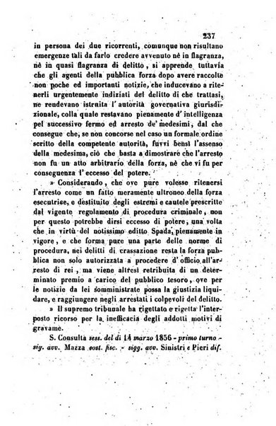 Giornale del Foro in cui si raccolgono le più importanti regiudicate dei supremi tribunali di Roma e dello Stato pontificio in materia civile