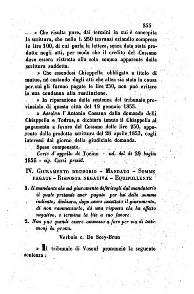 Giornale del Foro in cui si raccolgono le più importanti regiudicate dei supremi tribunali di Roma e dello Stato pontificio in materia civile