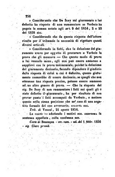 Giornale del Foro in cui si raccolgono le più importanti regiudicate dei supremi tribunali di Roma e dello Stato pontificio in materia civile