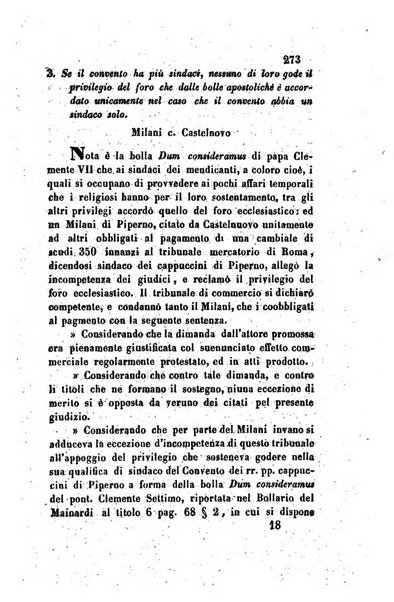 Giornale del Foro in cui si raccolgono le più importanti regiudicate dei supremi tribunali di Roma e dello Stato pontificio in materia civile