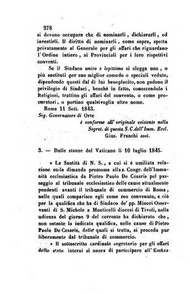 Giornale del Foro in cui si raccolgono le più importanti regiudicate dei supremi tribunali di Roma e dello Stato pontificio in materia civile