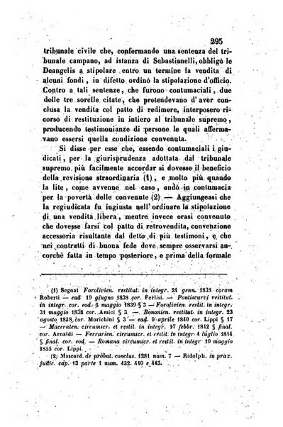 Giornale del Foro in cui si raccolgono le più importanti regiudicate dei supremi tribunali di Roma e dello Stato pontificio in materia civile