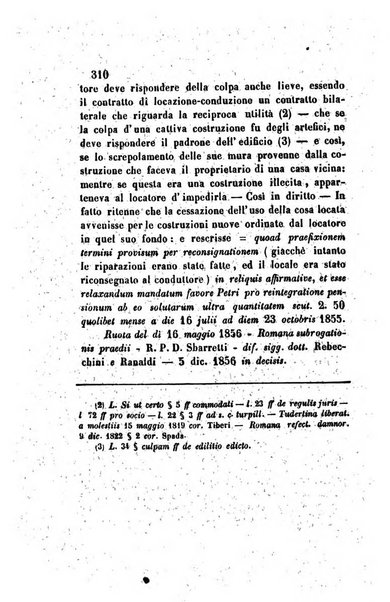 Giornale del Foro in cui si raccolgono le più importanti regiudicate dei supremi tribunali di Roma e dello Stato pontificio in materia civile