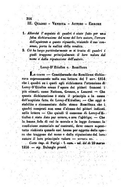 Giornale del Foro in cui si raccolgono le più importanti regiudicate dei supremi tribunali di Roma e dello Stato pontificio in materia civile