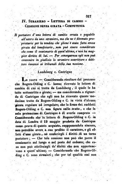 Giornale del Foro in cui si raccolgono le più importanti regiudicate dei supremi tribunali di Roma e dello Stato pontificio in materia civile